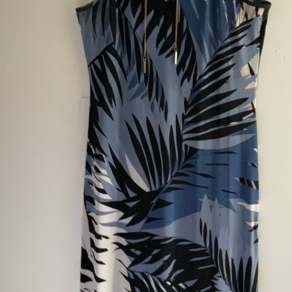 Dress by Mlle Gabrielle size medium color blue black white